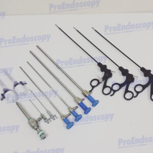 Stryker Laparoscopy Set w/ Assorted Forceps & Instruments